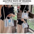 thumbnail image 2 of The Tote Bag for Women, Shining Leather Tote Bag Trendy Top Handle Crossbody Handbags for Work Travel, 2 of 5
