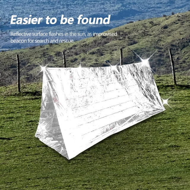 Windproof Reflective Blanket, Emergency Blanket, Waterproof Survival Kits For Hiking Survival Tools Camping