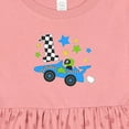thumbnail image 4 of Inktastic Happy 1st Birthday Blue Racing Car Girls Baby Dress, 4 of 5