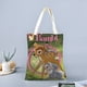 thumbnail image 2 of Bambi Bolso de tela con estampado de lienzo para mujer, bolsa de compras reutilizable y estética, con cremallera interior, regalo para mujer,40*40cm., 2 of 6