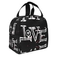 thumbnail image 3 of ZICANCN Lunch Bag for Women Men , Love Lettering Reusable Cute Lunch Bags for Picnic School Work Office, 3 of 8