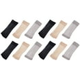 thumbnail image 1 of BRIGHTFUFU 30 pares de calcetines tobilleros transpirables de verano, calcetines cortos elásticos para mujer y niña (gris, negro y beige claro por cada 10 pares), 1 of 7