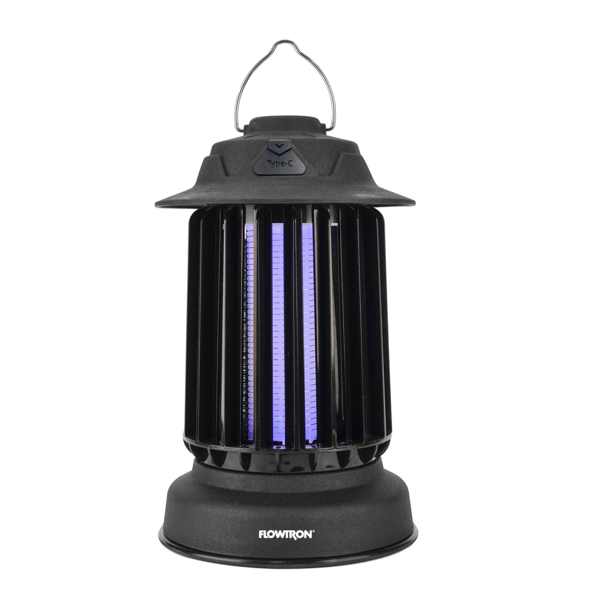 Flowtron Lantern Bug Zapper with UV Light, Quiet Fan, and USB-C Cable for Indoor & Outdoor Insect Control, Black, 1 Count
