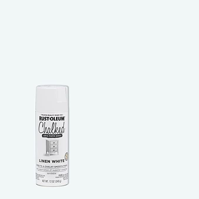 2Pc Rust-Oleum 302591 Chalked Ultra Matte Finish Spray Paint, Linen White, 12 Oz