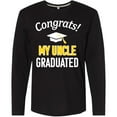 thumbnail image 3 of Inktastic Congrats My Uncle Graduated with cap Long Sleeve T-Shirt, 3 of 5