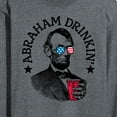 thumbnail image 3 of Instant Message - Abraham Drinkin - Men's Long Sleeve T-Shirt, 3 of 6