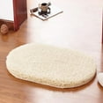 thumbnail image 4 of Absorbent Bath Mat | Non-Slip Entryway Door Rug | Quick Dry Microfiber Foam | Oval Living Room Carpet | Soft Washable Multipurpose Floor Mat | 23.62x35.43in | Durable Home Decor, 4 of 6