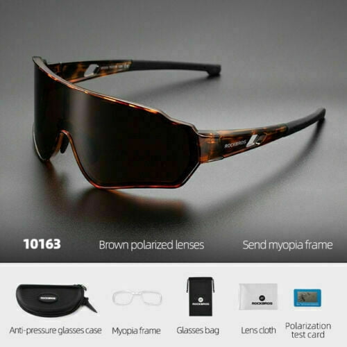ROCKBROS Cycling Polarized Full Frame Sunglasses Outdoor Sports 100/%UV400 Goggle