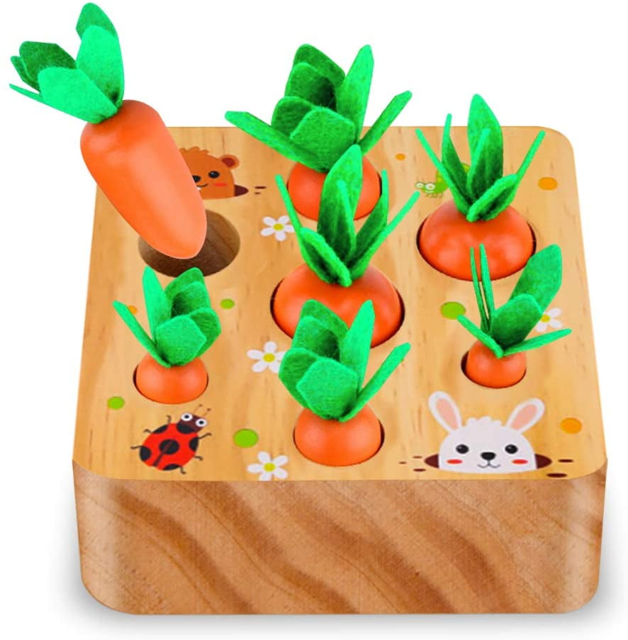 3 in 1 Wooden Carrots Toys for Kids Educational Toys Fine Motor Skills Block Puzzles Sorting Game Birthday Gifts for Baby 3 in 1 Wooden Carrots Toys for Kids Educational Toys Fine Motor Skills Block Puzzles Sorting Game Birthday Gifts for Baby