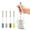 Gray, variant on XMMSWDLA Water Bottle Brush, Long Stainless Steel Handle Scrub Cleaning Brush for scrubbing Sports Bottles, Baby Bottles, Cups, Coffee Mugs, Glasswares, Tumblers, Wine Decanters, Flask, 15 Inches