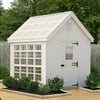 Little Cottage 8 x 8 ft. Colonial Gable Greenhouse with Optional Floor Kit