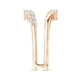 thumbnail image 3 of ANGARA Natural 0.15 Ct. Diamond Fashion Ring in 14K Rose Gold for Women (Ring Size: 11.5), 3 of 11