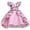 Pink, variant on Edvintorg lovely little girls dress Toddler Girls Net Yarn Flowers Print Bow Ruffles Birthday Party Gown Long Dresses vestido infantil
