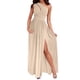 thumbnail image 1 of Vestido largo de fiesta con un hombro y estampado floral para mujer - Vestido con abertura para fiestas y celebraciones - Poliéster ligero - Elegante vestido de verano, 1 of 4