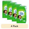 (4 pack) Puffs Plus Lotion Facial Tissues, 4 Family Boxes, 124 tissues per box