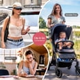 thumbnail image 3 of Portable Clip-On Mini Fan, Hands-Free, Turbo Personal Handheld Fans Rechargeable w/ 4 Wind & LED Display, Pocket Size Summer Cooling Essentials for Travel/Eye Lash/Beach/Concert, Gifts for Women, 3 of 5