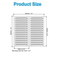 thumbnail image 2 of Uxcell 12 x 12 Inch Stainless Steel Vent Cover, Screen Air Grille HVAC Louvered Grill, Silver Tone, 2 of 6