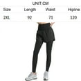 thumbnail image 2 of Women's Leggings Fake Two-Piece Pocket Yoga Pants High-Waist Elastic Hip-Lifting Leggings with Pockets Yoga Clothes, 2 of 6