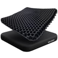 thumbnail image 1 of Cojín de asiento de silla de ruedas de gel Helishy Cooling Blue, 1 of 7