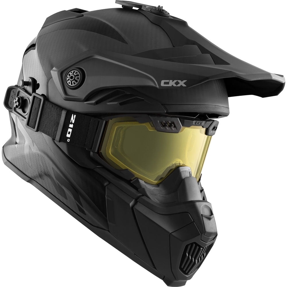 CKX Titan Air Flow Carbon Full Face Snowmobile Helmet Matte Black 509903