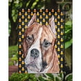 thumbnail image 3 of Staffordshire Bull Terrier Staffie Candy Corn Halloween Garden Flag, 3 of 5