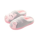 thumbnail image 2 of LSLJS Cotton Slippers Indoor Winter Couples Home Caicai Cats Warm Plush Non Slip Slippers, 2 of 3