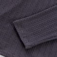 thumbnail image 7 of LEKWK Mens Henley Shirts Long Sleeve Cable Knit Texture Pullover Sweater Stand Collar Casual Shirts Warm Soft Autumn Winter Daily Fashion Soft Top, 7 of 7