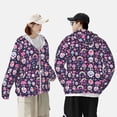 thumbnail image 4 of Fotbe cute Skull rainbow mushroom Chaqueta con Protección Solar UPF 50+ para Hombre y Mujer, Camisa con Capucha y Bolsillos-3X-Large, 4 of 7