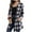 Gray, variant on Womens Plaid Shirts Full Button Long Sleeve Shirts Jackets with Hood Fall Fashion Casual Blouse Outwear with Pockets