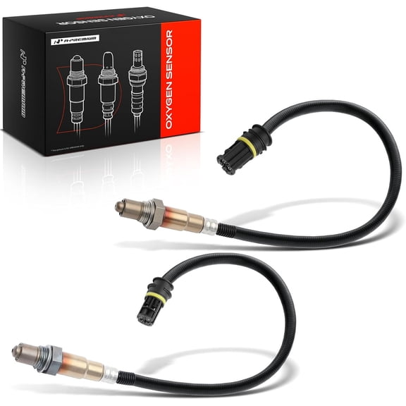 A-Premium O2 Oxygen Sensor Compatible with BMW Models - 128i, 135i, 325i, 328i, 328xi, 330xi, 335i, 335is, 335xi, 528i, X3, X5, Z4 - Downstream - Cylinder 1-6 -2-PC Set