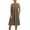 Army Green, variant on Vivianyo HD Women's Casual Sleeveless Empire Waist Midi Dress, Round Neck with Side Pockets, Women's Army Green, Sizes S-5XL