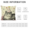 thumbnail image 5 of SHANXI  Cat Throw Pillow Covers Cat Lover Gifts for Women Men Cute Cat Pillow Case Funny Cat Gifts for Cat Lover Pet Lover Room Couch Bed Sofa Home Decor 24x24in, 5 of 5