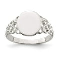 thumbnail image 4 of 925 Sterling Silver Signet Ring Size 8, 4 of 6