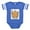 Royal Blue, variant on CafePress - Cute Element Tungsten W - Cute Infant Baby Football Bodysuit