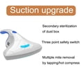 thumbnail image 5 of Aspiradora portátil, funcionamiento silencioso para colchones, sofás, ropa de cama, alfombras, rejillas de ventilación laterales para intercambio de aire, funcionamiento con una sola tecla (succión, 5 of 5