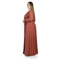 thumbnail image 2 of Vestido elegante de manga larga Roman Fashion /Tallas Extras, 2009 (Chedron) cafe 40, 2 of 6