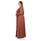 thumbnail image 2 of Vestido elegante de manga larga Roman Fashion /Tallas Extras, 2009 (Chedron) cafe 42, 2 of 6