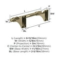 thumbnail image 6 of Amerock Davenport Golden Champagne Pivoting Double Post Toilet Paper Holder, 6 of 8