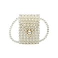 thumbnail image 1 of Bolso Casual Btafrte Mujer Perla Mini Bandolera Pintalabios Monedero (B), 1 of 9