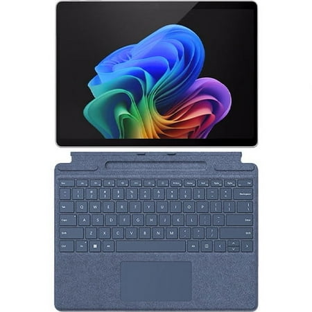 Microsoft Surface Pro Copilot+ PC Touchscreen 13" LCD Snapdragon X Plus Processor 16GB RAM 256GB SSD (11th Edition) Platinum + Microsoft Surface Pro Signature Keyboard Sapphire