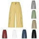 thumbnail image 5 of WILLBEST Pantalones Casuales de Lino Ajustados para Mujer, con Cintura Elástica y Cordón Ajustable para Mayor Comodidad y Estilo. Chica, 5 of 5