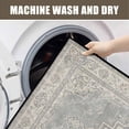 thumbnail image 5 of Washable Vintage Kitchen Mat 31"x20" Non Slip Soft Plush Low Profile Kitchen Rug, Distressed Medallion Oriental Style Sink Mat for Laundry Room Bedroom Office, 5 of 6