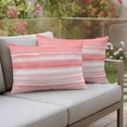 thumbnail image 2 of Outdoor Waterproof Pillow Covers Modern Pink Ombre Ocean Wave Decorative Throw Pillow Protectors,Pillowcase Cushion Cases for Patio Sofa Garden Couch,20x12in,Pack of 2, 2 of 14
