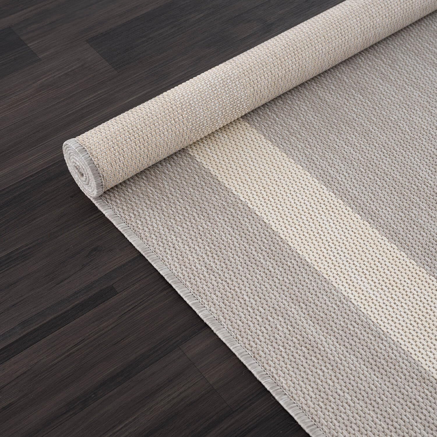 Outdoor Rug 5x7 Modern Outside Rugs For Patios Porches Waterproof Durable Washable Non-shedding  Easy-to-clean Indoor Area Carpet (5 X 7 Bordered - Gray/white)