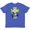 Retro Heather Royal, variant on Inktastic He Is Risen Floral Print Cross with Beautiful Flowers Youth T-Shirt