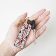 thumbnail image 4 of Wukai Colorful Mushrooms (2) Print Leather Car Keychain, Universal Key Fob Keychain, Leather Key Chain Holder for Men and Women,360 Degree Rotatable, 4 of 5
