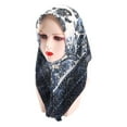 thumbnail image 2 of Prolriy Scarf for Women Scarfs Wrap Scarf for Islam Lady Print Muslim Neck Neckerchief Head Bandanas Women Travel Wrap Cashew Folk-Custom Hair Shawl Scarf Vintage Women Silk Scarves, 2 of 4