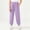 Purple, variant on Girls Jogger Pants Pink Kids Sweatpants Elastic Waist Ribbed Cuffs Casual Play Pants for Girls 3-13 Years,Size 5-6 T