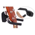 thumbnail image 4 of Percha de montaje en pared para guitarra, paquete de 4, soporte de gancho de pared para guitarra, pantalla negra con tornillos, fácil de instalar Afortunado Sencillez, 4 of 5