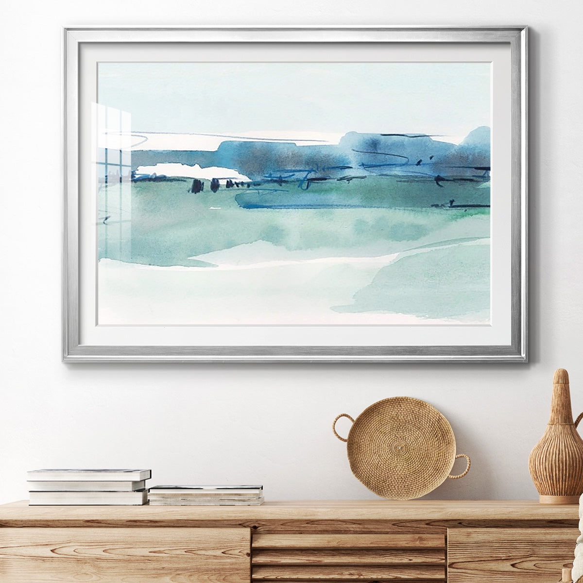 Ultramarine Vista I Premium Framed Print - Ready to Hang